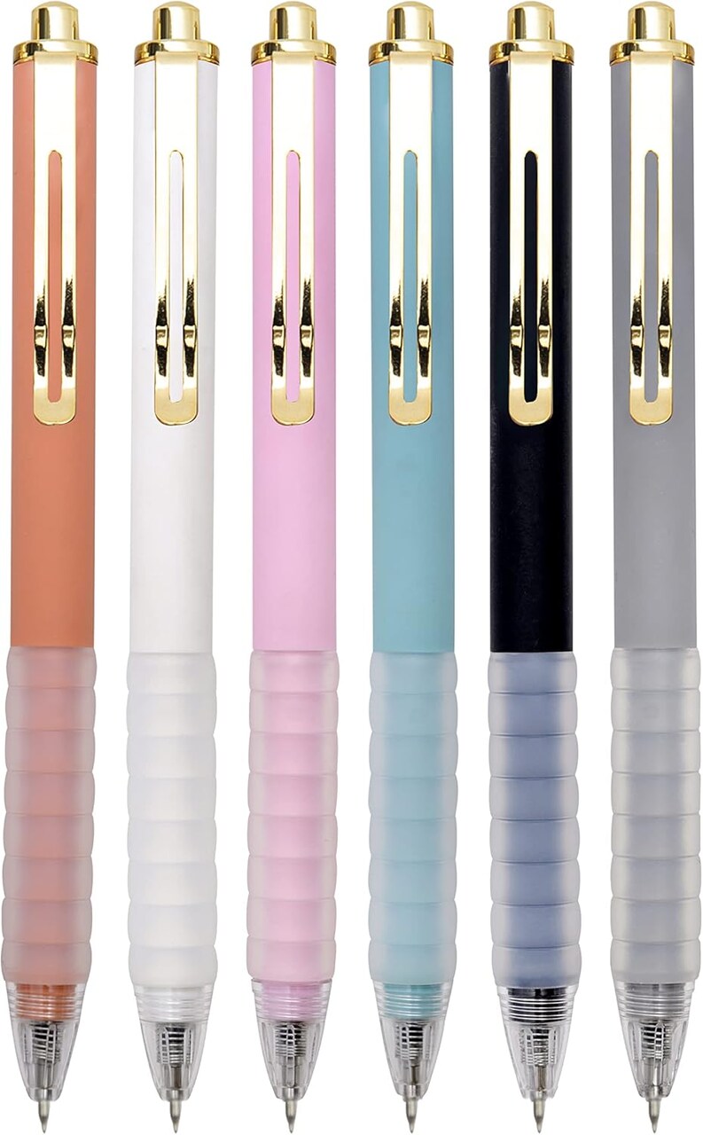 • Super Soft Non-slip Grip: Features grip bring a super soft and comfortable touch feeling which make each ballpoint pen easy to hold • Medium 1.0 mm Point: Classic black pens. Vivid, black ink construction make for a great everyday writing tool. Lo